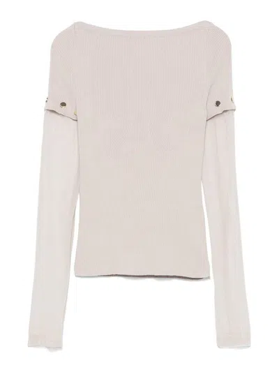SPORTMAX TIGHT-FITTING STRETCH VISCOSE SWEATER