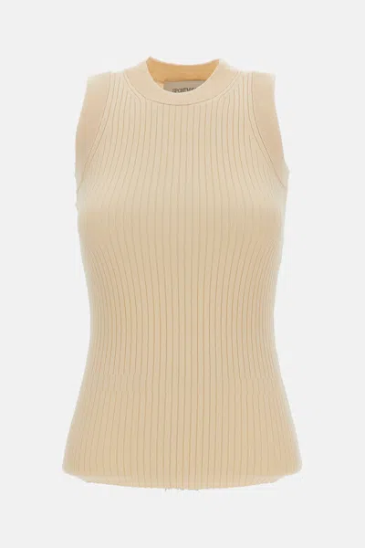 Sportmax Tione Tank Top In Beige