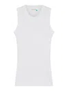 Sportmax Toledo Crewneck Sleeveless Knitted Top In White