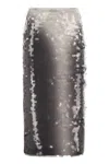 Sportmax Toano - Pencil Skirt With Sequins In Black