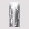 Sportmax Gradient Sequin Pencil Skirt In Nero Sfumato