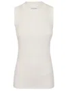 Sportmax Toledo Crewneck Sleeveless Knitted Top In White