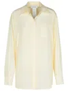 Sportmax 'silk Shirt With Long Sleeves And Collar' In Beige