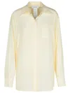 Sportmax 'silk Shirt With Long Sleeves And Collar' In Beige
