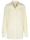 Sportmax 'silk Shirt With Long Sleeves And Collar' In Neutrals