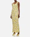 SPORTMAX TONALE LEMON LONG DRESS