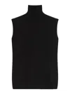 Sportmax Sleeveless "vertigo" Jersey In Black