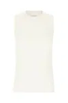 Sportmax Crew-neck Cotton Top Jewel Detail In 001