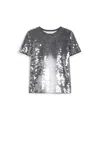 Sportmax Sequinned T-shirt In Black