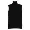 Sportmax Sleeveless "vertigo" Jersey In Black