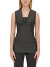 Sportmax Top "ghisa" In Grey