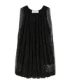 Sportmax Embellished Mesh And Jersey Top In Black