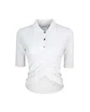 Sportmax White Shaker Polo In 001