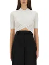 Sportmax White Shaker Polo In White