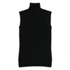 Sportmax Sleeveless "vertigo" Jersey In Black