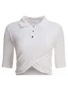 Sportmax White Shaker Polo In White
