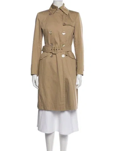Pre-owned Sportmax Trench Coat In Brown
