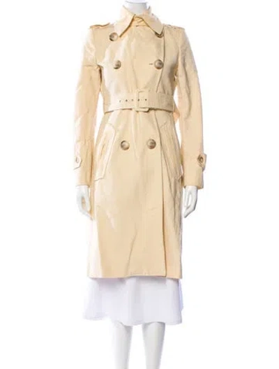 Pre-owned Sportmax Trench Coat In Neutral