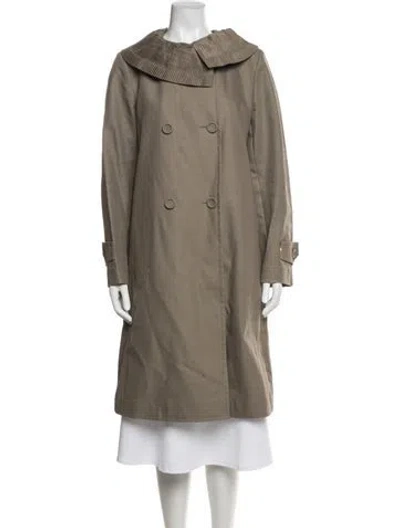 Pre-owned Sportmax Trench Coat In Neutral