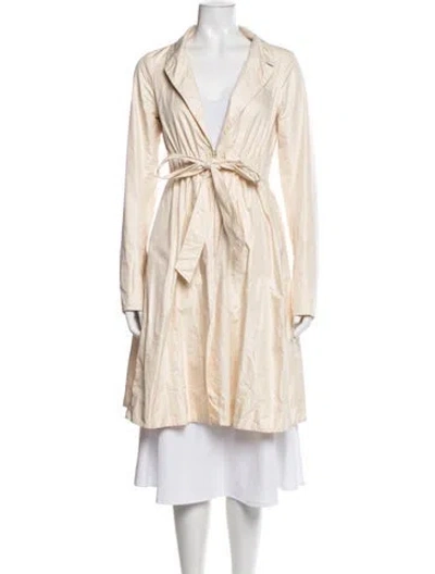 Pre-owned Sportmax Trench Coat In Neutral