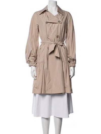 Pre-owned Sportmax Trench Coat In Neutrals