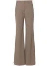 Sportmax Sport Max Sport Max Wool Blend Pantaloni A Gamba Svasata In Brown