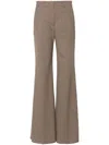 Sportmax Sport Max Sport Max Wool Blend Pantaloni A Gamba Svasata In Brown