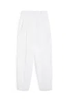 Sportmax White Wide-leg Trousers In White