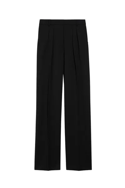 Sportmax Black Wide Leg Trousers