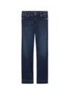 Sportmax Perfect Fit Stretch Denim Crop Jeans In Blue