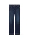 Sportmax Perfect Fit Stretch Denim Crop Jeans In Blue