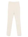 Sportmax Max Mara  Ivory Tailored Belt Loops Trousers In White
