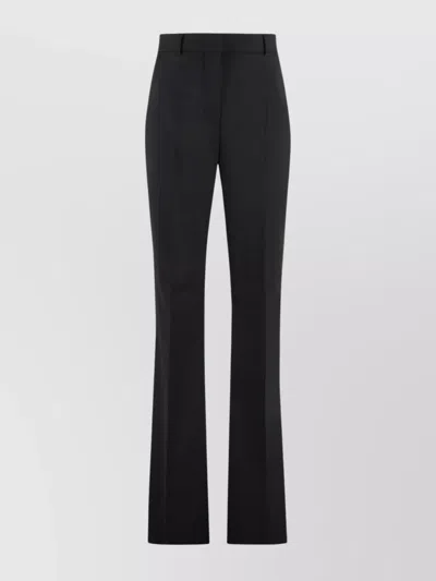 Sportmax Trousers Straight Leg Belt Loops In Blue