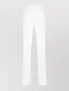 Sportmax Trousers Viscose Blend Back Pocket In White