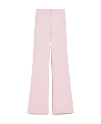 Sportmax Trumpet Hem Casual Pants In Pink