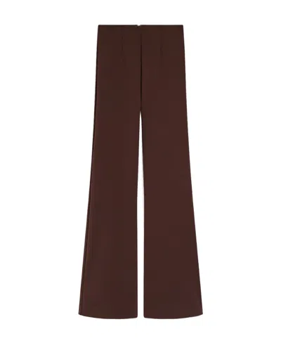 Sportmax Trumpet Hem Casual Pants In Red