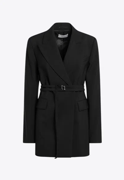 SPORTMAX TUBINGA DOUBLE-BREASTED WOOL COAT