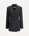 Sportmax Tubinga Long Blazer In Blue