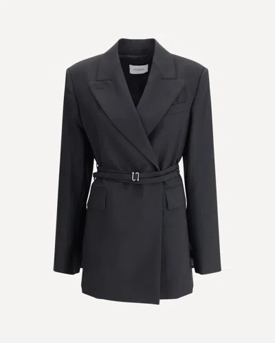 Sportmax Tubinga Long Blazer In Blue