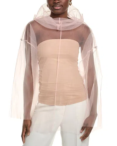 Sportmax Tulle Top In Pink