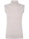 Sportmax Virgin Wool Tank Top In White