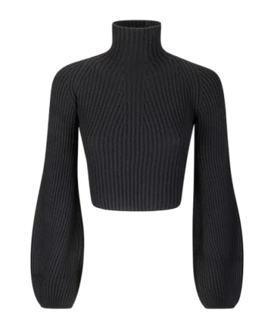 Sportmax Turtleneck Sweater In Black