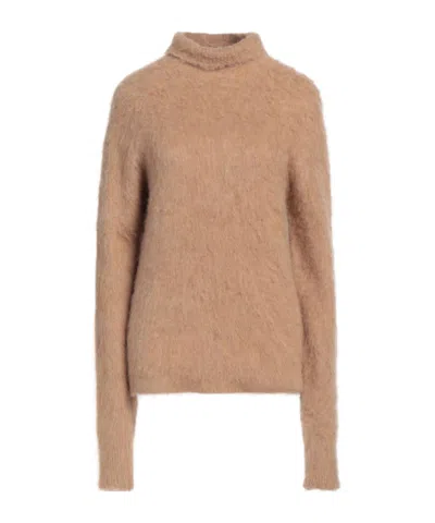 Sportmax Turtleneck Sweater In Nude