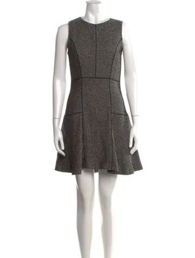 Pre-owned Sportmax Tweed Pattern Mini Dress In Multi