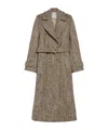 Sportmax Melange Brown Wool Blend Denaro Coat In Gray