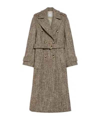 SPORTMAX SPORTMAX DOUBLE-BREASTED BELTED COAT