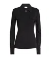 Sportmax Wells Viscose Blend Crepe Jacket In Black
