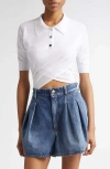 Sportmax White Shaker Polo In White