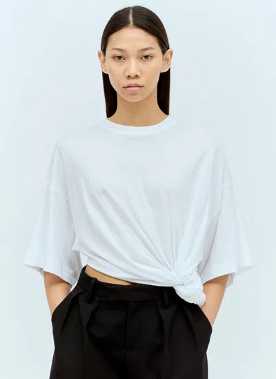 Sportmax Twisted T-shirt In White