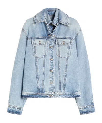 Sportmax Two Piece Denim Jacket In Blue